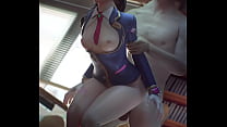 D.Va fucked in classroom