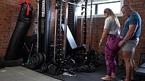 Personal Trainer Rims & Trains Big Butt MILF Client's Ass to Deep Anal Creampie