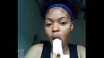 She shows me how is going to suck me dry