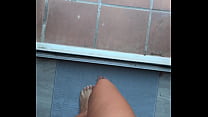 Peeing in my backyard in POV