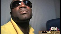 First time ebony with a group of white dicks 19