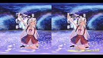 VR180 mmd Ayame dance 3d hololive