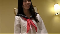 19 year old Japanese black hair beauty. Slender amateur, blowjob and shaved sex. Uncensored, Asian, hentai, uniform cosplay