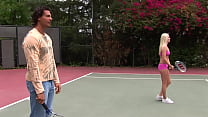 Threesome in the Tennis Court