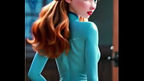 Hypnotic Anna in Disney Latex