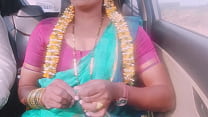 Car sex. Beautiful housewife cheating husband try to fucking husband's father. Telugu dirty talks.
