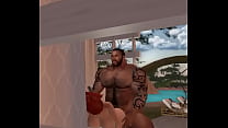 BIG D Brown fucks  red headed wife in resort cabana