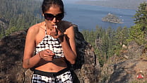 Having a puff in a public park