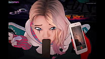Spider-Gwen sucks you’re dick