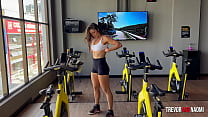 Fit Babe Teases at the Gym and Gets Fucked Twice at Home
