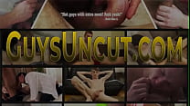 Uncircumcised twinks suck and bang