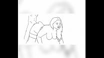 Sex toon esboço