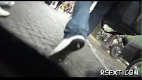 Lewd old fellow gets it on in the amsterdam redlight district