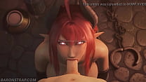 Blowjob from cutie succubus