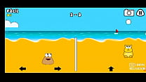 Mi Pou se coge a una ardilla en el voley