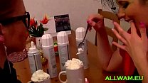 A Sexy mess With Whipped Cream