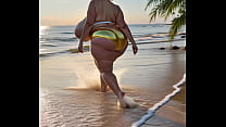 BBW at the beach preview (AI Generated)