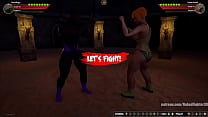 Mandingo VS Karen Krash (Naked Fighter 3D)