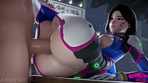 Hot Missionary D.va Animation