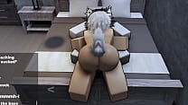 [ROBLOX] Obedient femboy pup gets bred