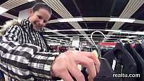 Striking czech teen is tempted in the supermarket and drilled in pov