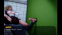 3D blowjob in the bathroom