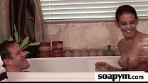a very hot soapy massage and a hard fucking 24