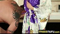 Sweetie gives a hot slippery nuru massage 11