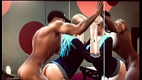 Sims 4 Hunk fuck mirror and cum