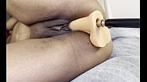 ebony machine toy squirting, machine went crazy on me lol!!