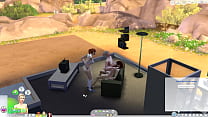 transando com a amiga olhando The sims 4