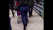 Beautiful ass walk at store 2