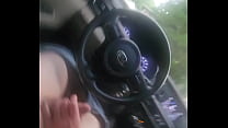 Getting deep head during storm in new car.