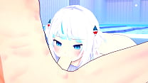 Hololive Hentai - Gawr Gura fucking a top fan