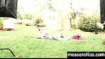 Sensual lesbian massage leads to orgasm 28