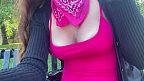 Italian Big Tits Milf Artemisia Love Hot solo tits fetish play outdoor