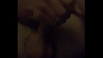 Horny guy Strokes cock
