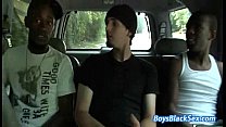 Black Muscled Dude Fuck Gay White Twing Deep 01