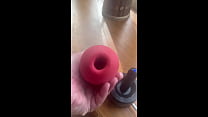 Using Her Rose Toy To Help Me Cum. Deep Voice Talk and Moaning