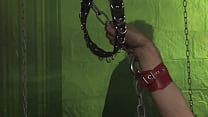 Cindy Behr Puts A Cock Ring On Her Sex Slave And Fucks The Attached Dildo