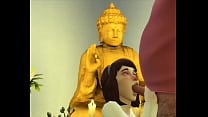 Blowjob in Thai temple