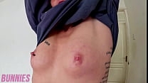 PETITE WELSH RED HEAD TAKES BIG COCK IN HER ASS & PUSSY