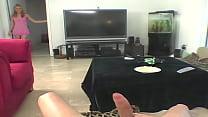Vanessa Cage just came home all sweaty from yoga but she's horny as fuck and she doesn't...