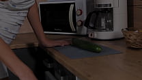 One cucumber for two sluts