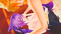 Keqing gets her Tight Pussy Ripped open by Huge Cock - Genshin Impact