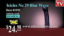 Icicles No. 29 Blue Wave Best Cheap G-Sp*t Glass Dildo Review Video Adam and Eve