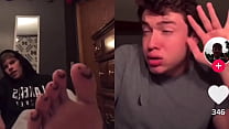 *REPOST without the crop!Horny for TikTok guys feet? Watch this!
