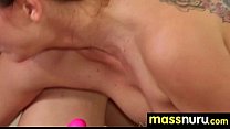 Sweetie gives a hot slippery nuru massage 13