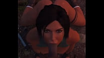 Lara Croft extracting pov