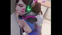 D.Va sucks cock for cum